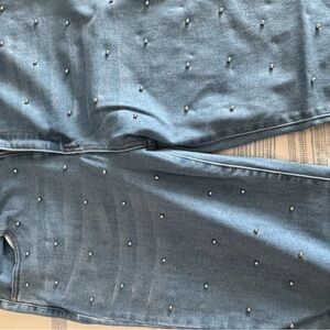 Grace Blue Embellished Boot Cut Jeans